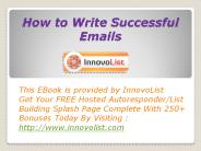 How to Write Successful Emails