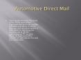 Automotive mailers PowerPoint PPT Presentation