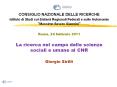 CONSIGLIO NAZIONALE DELLE RICERCHE PowerPoint PPT Presentation