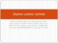 Stylees Leather Jackets PowerPoint PPT Presentation