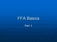 FFA Basics PowerPoint PPT Presentation