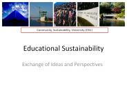 Educational Sustainability