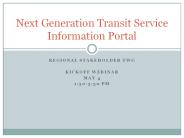 Regional Stakeholder TWG