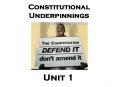 Constitutional Underpinnings PowerPoint PPT Presentation