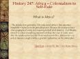 History 247: Africa  PowerPoint PPT Presentation