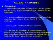 LE DEBIT CARDIAQUE