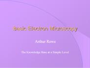 Basic Electron Microscopy