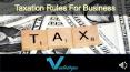 Taxation Rules For Business PowerPoint PPT Presentation