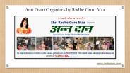 Ann Daan Organizes by Radhe Guru Maa