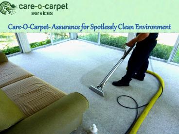 Attain Carpet Stain Removal Service at Care-O-Carpet Services