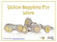 Yellow sapphire Gemstone For Libra