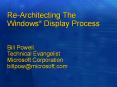 Re-Architecting The Windows Display Process PowerPoint PPT Presentation