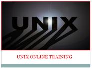 The Best UNIX Online Training With  Certification
