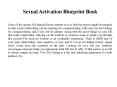 Sexual Activation Blueprint Book PowerPoint PPT Presentation