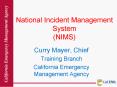 National Incident Management System (NIMS) PowerPoint PPT Presentation