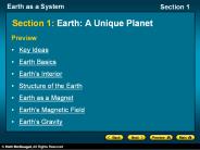 Section 1: Earth: A Unique Planet
