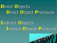 Direct Objects
