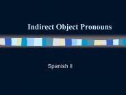 Indirect Object Pronouns