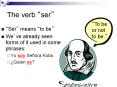 The verb  PowerPoint PPT Presentation