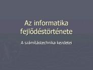 Az informatika fejlod