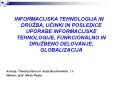 INFORMACIJSKA TEHNOLOGIJA IN DRU PowerPoint PPT Presentation