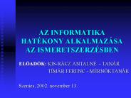 AZ INFORMATIKA HAT