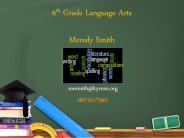 6th Grade Language Arts Meredy Smith