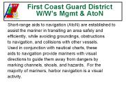 First Coast Guard District  W/W