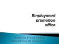 Employment promotion office PowerPoint PPT Presentation