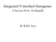 Integrated Watershed Managemet A Success Story- Kothapally PowerPoint PPT Presentation
