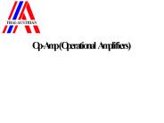 Op-Amp (Operational Amplifiers)