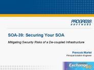 SOA-39: Securing Your SOA