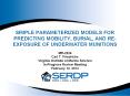 SIMPLE PARAMETERIZED MODELS FOR PREDICTING MOBILITY, BURIAL, AND RE-EXPOSURE OF UNDERWATER MUNITIONS PowerPoint PPT Presentation