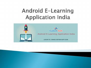 Android E-Learning Application India