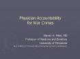 Physician Accountability for War Crimes PowerPoint PPT Presentation