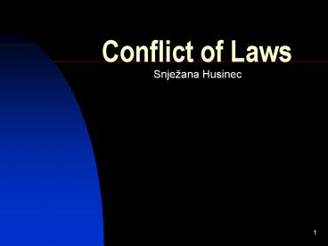 Conflict of Laws