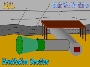 Basic Mine Ventilation