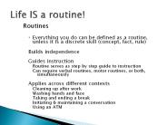 Routines
