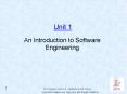 An Introduction to Software Engineering PowerPoint PPT Presentation