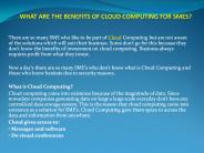 WHAT ARE THE BENEFITS OF CLOUD COMPUTING FOR SMES