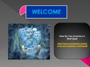 How Do You Summon A Wolf Spell