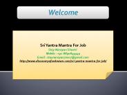 Sri Yantra Mantra For Job,+91-8890849349