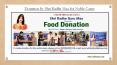 Donation by Shri Radhe Maa for Noble Cause PowerPoint PPT Presentation