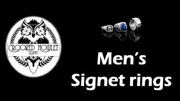 Mens sterling silver rings