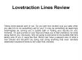 Lovetraction Lines Review PowerPoint PPT Presentation