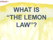 What is "the lemon law"?