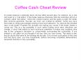 Coffee Cash Cheat Software Review PowerPoint PPT Presentation