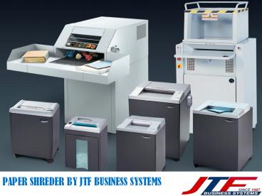High Security Paper Shredder At JTF Business Systems
