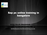 SAP PS(PROJECT SYSTEM) Online Training in BANGALORE&HYDERBAD