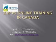 SAP PS(project system) Online Training in CANADA
